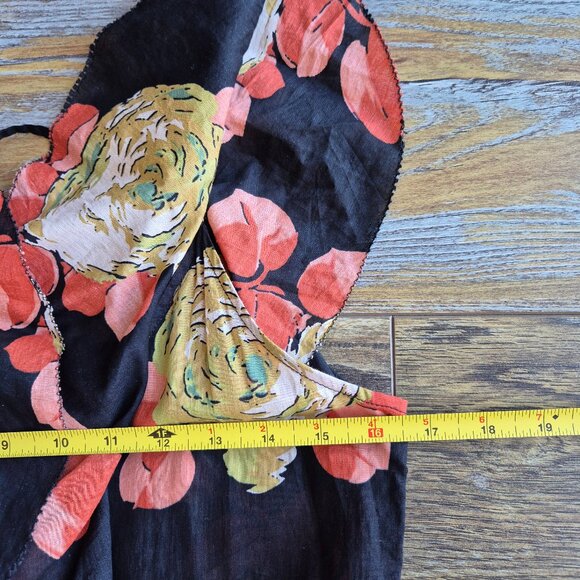 NWoT  The GREAT. The Geranium Midi Dress Romantic Ruffle V-Neck Cabbage Rose - Picture 13 of 16